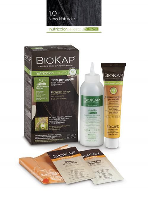 BioKap Nutricolor Delicato Rapid  Tinta 1.0 Nero Natural