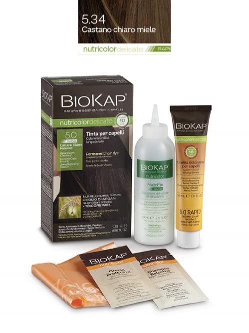 BioKap Nutricolor Delicato Rapid  Tinta 5.34 Castano chiaro miele